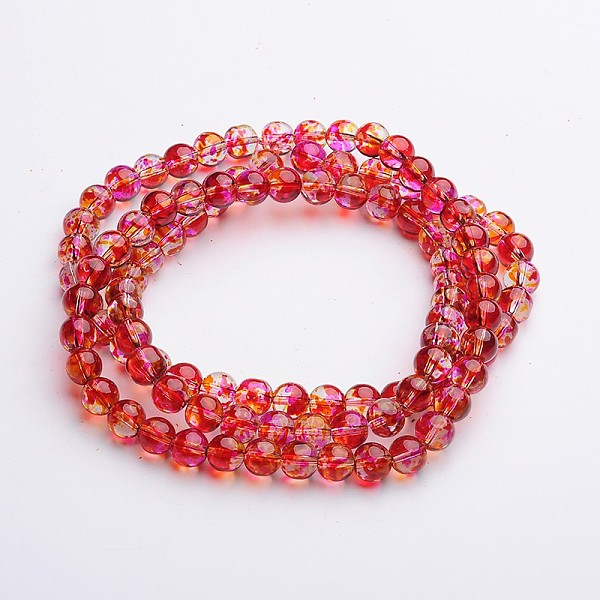 PandaHall Two Tone Spray Painted Transparent Glass Bead Strands, Round, Deep Pink, 8mm, Hole: 1mm, about 104pcs/strand, 31.5 inch Glass...
PandaHall Two Tone Spray Painted Transparent Glass Bead Strands, Round, Deep Pink, 8mm, Hole: 1mm, about 104pcs/strand, 31.5 inch Glass...