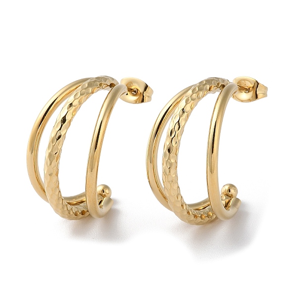 PandaHall 304 Stainless Steel Stud Earrings, Split Earrings, Real 14K Gold Plated, 24.5x18.5mm 304 Stainless Steel Arch
PandaHall 304 Stainless Steel Stud Earrings, Split Earrings, Real 14K Gold Plated, 24.5x18.5mm 304 Stainless Steel Arch