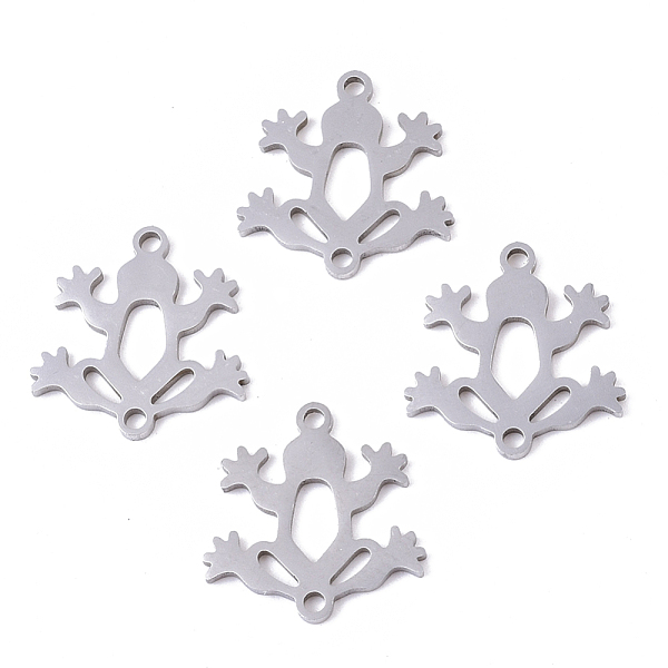 PandaHall 201 Stainless Steel Links connectors, Laser Cut, Frog, Stainless Steel Color, 15.5x15x1mm, Hole: 1.4mm 201 Stainless Steel Frog
PandaHall 201 Stainless Steel Links connectors, Laser Cut, Frog, Stainless Steel Color, 15.5x15x1mm, Hole: 1.4mm 201 Stainless Steel Frog