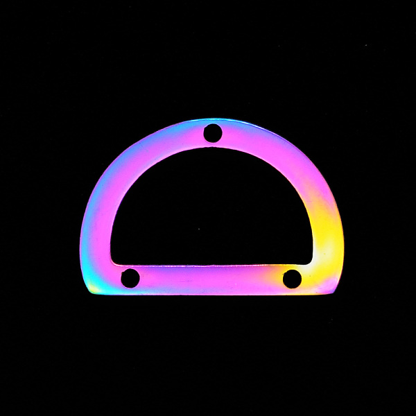 PandaHall 201 Stainless Steel Chandelier Components Links, Laser Cut, Semicircle, Rainbow Color, 13.5x20x1mm, Hole: 1.4mm 201 Stainless...
PandaHall 201 Stainless Steel Chandelier Components Links, Laser Cut, Semicircle, Rainbow Color, 13.5x20x1mm, Hole: 1.4mm 201 Stainless...
