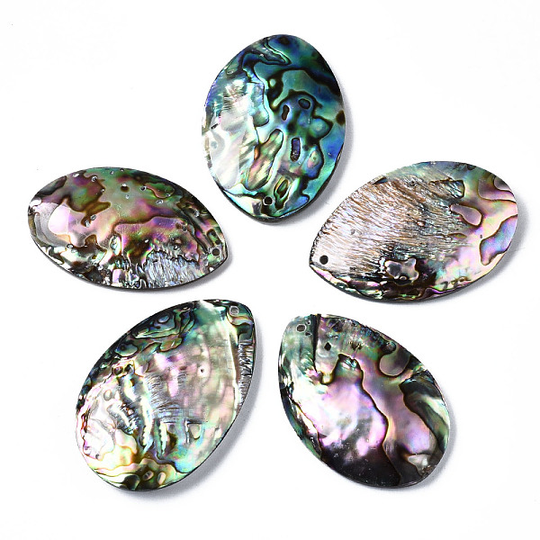PandaHall Natural Abalone Shell/Paua Shell Pendants, with Freshwater Shell, Teardrop, 42.5~48x26.5~30.5x6.5~8mm, Hole: 1.4mm Paua Shell...
PandaHall Natural Abalone Shell/Paua Shell Pendants, with Freshwater Shell, Teardrop, 42.5~48x26.5~30.5x6.5~8mm, Hole: 1.4mm Paua Shell...