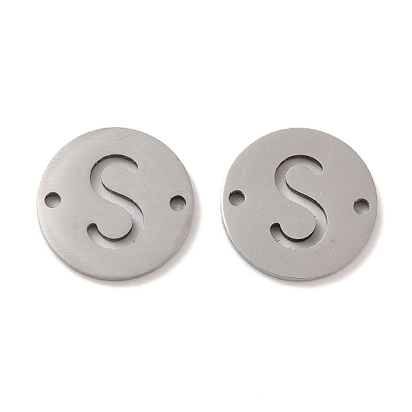 PandaHall 201 Stainless Steel Hollow Flat Round Links, Letter Connector Charms, Stainless Steel Color, Letter S, 12x1mm, Hole: 1.2mm 201...
PandaHall 201 Stainless Steel Hollow Flat Round Links, Letter Connector Charms, Stainless Steel Color, Letter S, 12x1mm, Hole: 1.2mm 201...