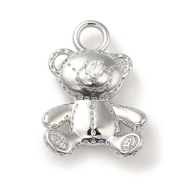 PandaHall Brass Micro Pave Cubic Zirconia Pendants, Bear, Real Platinum Plated, 21x15x6.5mm, Hole: 3mm Brass+Cubic Zirconia Bear Clear
PandaHall Brass Micro Pave Cubic Zirconia Pendants, Bear, Real Platinum Plated, 21x15x6.5mm, Hole: 3mm Brass+Cubic Zirconia Bear Clear
