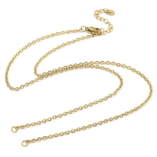 PandaHall 304 Stainless Steel Cable Chains Necklace Makings, with Lobster Claw Clasps and End Chains, Golden, 18-1/4 inch(46.5cm), Hole...
PandaHall 304 Stainless Steel Cable Chains Necklace Makings, with Lobster Claw Clasps and End Chains, Golden, 18-1/4 inch(46.5cm), Hole...
