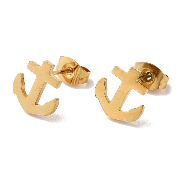PandaHall Vacuum Plating 304 Stainless Steel Stud Earrings, Anchor, Golden, 9.5x9mm 304 Stainless Steel Anchor & Helm
PandaHall Vacuum Plating 304 Stainless Steel Stud Earrings, Anchor, Golden, 9.5x9mm 304 Stainless Steel Anchor & Helm