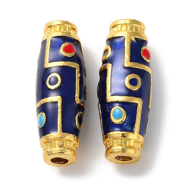 PandaHall Rack Plating Alloy Enamel Beads, Cadmium Free & Lead Free, Rice, Matte Gold Color, Dark Blue, 30x10.5mm, Hole: 3.5mm Alloy+Enamel...
PandaHall Rack Plating Alloy Enamel Beads, Cadmium Free & Lead Free, Rice, Matte Gold Color, Dark Blue, 30x10.5mm, Hole: 3.5mm Alloy+Enamel...
