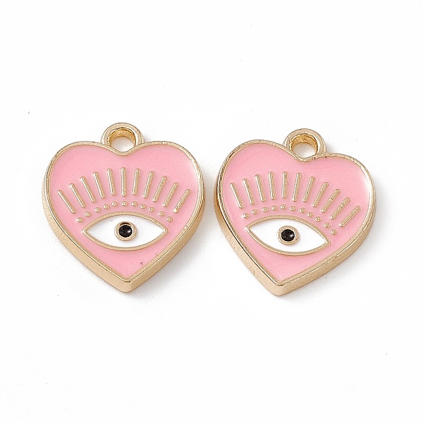 PandaHall Alloy Enamel Pendants, Golden, Heart with Eye Charm, Pink, 14.5x13x1.5mm, Hole: 1.6mm Alloy+Enamel Heart Pink
PandaHall Alloy Enamel Pendants, Golden, Heart with Eye Charm, Pink, 14.5x13x1.5mm, Hole: 1.6mm Alloy+Enamel Heart Pink