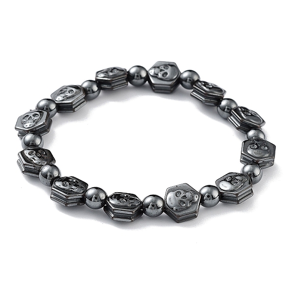PandaHall Non-Magnetic Synthetic Hematite Beaded Stretch Bracelets, Skull, Inner Diameter: 2-1/8 inch(5.5cm) Hematite Skull
PandaHall Non-Magnetic Synthetic Hematite Beaded Stretch Bracelets, Skull, Inner Diameter: 2-1/8 inch(5.5cm) Hematite Skull