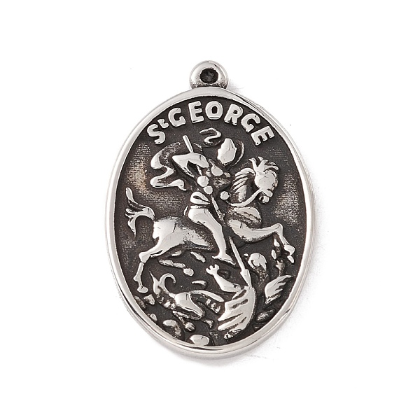 PandaHall 304 Stainless Steel Pendant, Oval with Human, Antique Silver, 22.5x15x2mm, Hole: 1mm 304 Stainless Steel Oval
PandaHall 304 Stainless Steel Pendant, Oval with Human, Antique Silver, 22.5x15x2mm, Hole: 1mm 304 Stainless Steel Oval