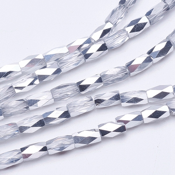PandaHall Electroplate Transparent Glass Beads Strands, Faceted, Column, Silver Plated, 5x3mm, Hole: 0.5mm, about 100pcs/strand, 19.4 inch...
PandaHall Electroplate Transparent Glass Beads Strands, Faceted, Column, Silver Plated, 5x3mm, Hole: 0.5mm, about 100pcs/strand, 19.4 inch...