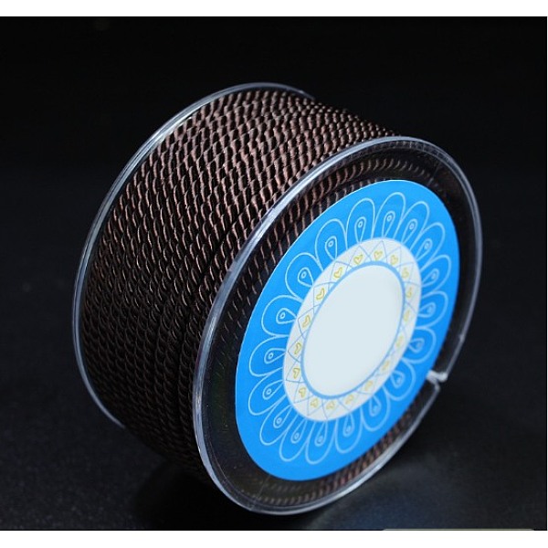 PandaHall Round Nylon Cords, Milan Cords/Twisted Cords, Coconut Brown, 2.5mm, about 10.93 yards(10m)/roll Nylon Brown
PandaHall Round Nylon Cords, Milan Cords/Twisted Cords, Coconut Brown, 2.5mm, about 10.93 yards(10m)/roll Nylon Brown