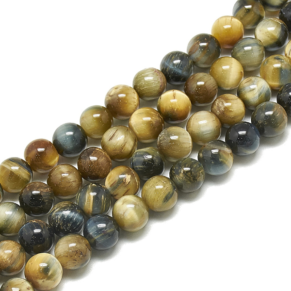PandaHall Natural Tiger Eye Beads Strands, Dyed, Round, Goldenrod, 8~8.5mm, Hole: 1mm, about 47~48pcs/strand, 14.96~15.55 inch(38~39.5cm)..., Gold
PandaHall Natural Tiger Eye Beads Strands, Dyed, Round, Goldenrod, 8~8.5mm, Hole: 1mm, about 47~48pcs/strand, 14.96~15.55 inch(38~39.5cm)..., Gold