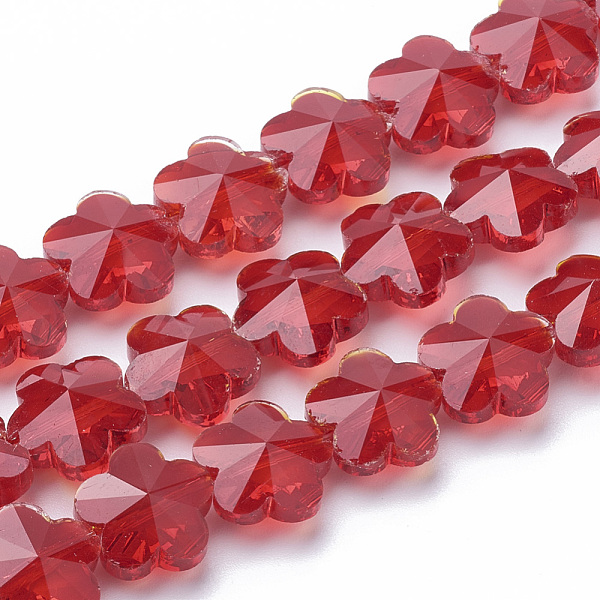 PandaHall Transparent Glass Beads, Faceted, Plum Blossom, Red, 10x10x7mm, Hole: 1mm Glass Flower Red
PandaHall Transparent Glass Beads, Faceted, Plum Blossom, Red, 10x10x7mm, Hole: 1mm Glass Flower Red