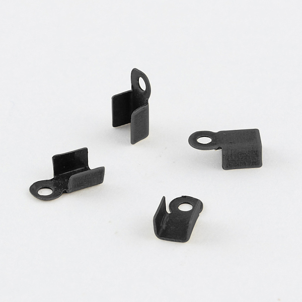 PandaHall Iron Folding Crimp Ends, Fold Over Crimp Cord Ends, Gunmetal, 6x3x2.3mm, Hole: 1.2mm Iron
PandaHall Iron Folding Crimp Ends, Fold Over Crimp Cord Ends, Gunmetal, 6x3x2.3mm, Hole: 1.2mm Iron