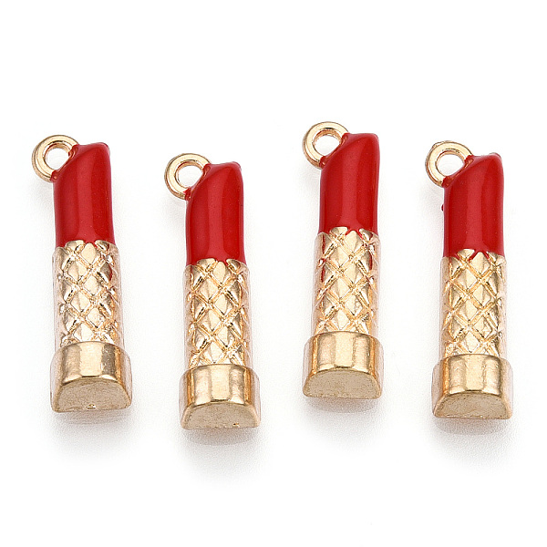 PandaHall Alloy Enamel Pendants, Lipstick Charm, Golden, 22.5x6x4.5mm, Hole: 2mm Alloy+Enamel Others Red
PandaHall Alloy Enamel Pendants, Lipstick Charm, Golden, 22.5x6x4.5mm, Hole: 2mm Alloy+Enamel Others Red
