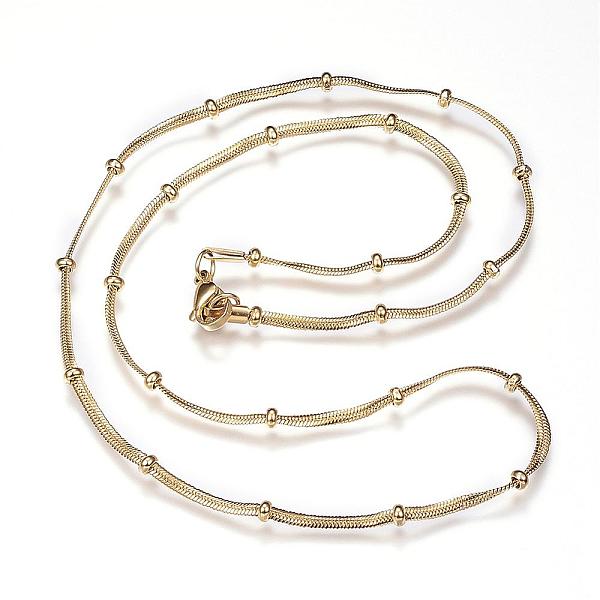 PandaHall 304 Stainless Steel Herringbone Chain Necklaces, with Lobster Claw Clasps, Golden, 19.3 inch(49cm)x2x0.8mm 304 Stainless Steel
PandaHall 304 Stainless Steel Herringbone Chain Necklaces, with Lobster Claw Clasps, Golden, 19.3 inch(49cm)x2x0.8mm 304 Stainless Steel