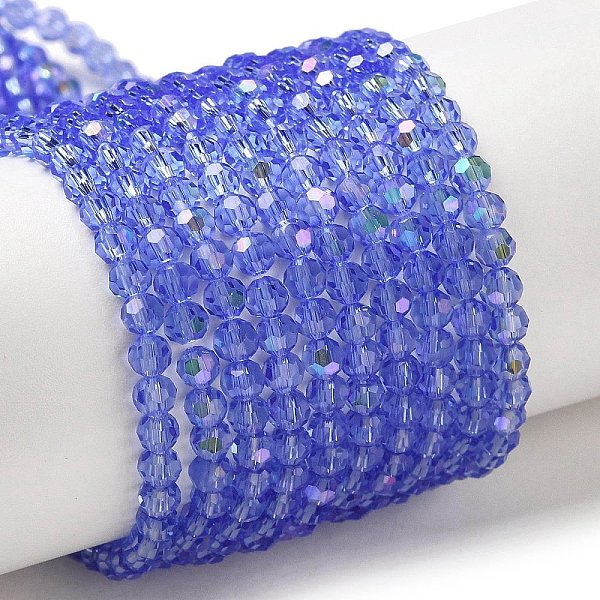 PandaHall Electroplate Transparent Glass Beads Strands, Faceted, Round, Rainbow Plated, Light Blue, 3mm, Hole: 0.8mm, about...
PandaHall Electroplate Transparent Glass Beads Strands, Faceted, Round, Rainbow Plated, Light Blue, 3mm, Hole: 0.8mm, about...