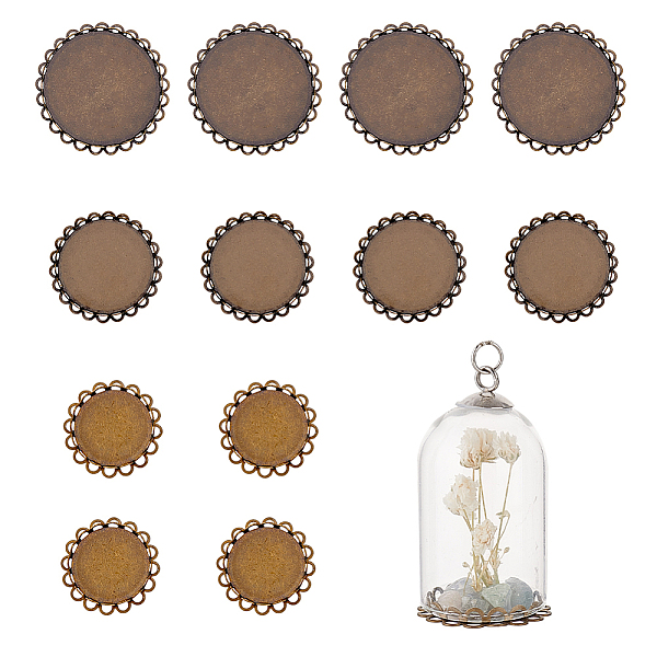 PandaHall 12Pcs 3 Styles Tibetan Style Iron Slide Charms Cabochon Settings, Flower, Antique Bronze, Tray: 20~30mm, 25~36x3.5mm, Hole...
PandaHall 12Pcs 3 Styles Tibetan Style Iron Slide Charms Cabochon Settings, Flower, Antique Bronze, Tray: 20~30mm, 25~36x3.5mm, Hole...
