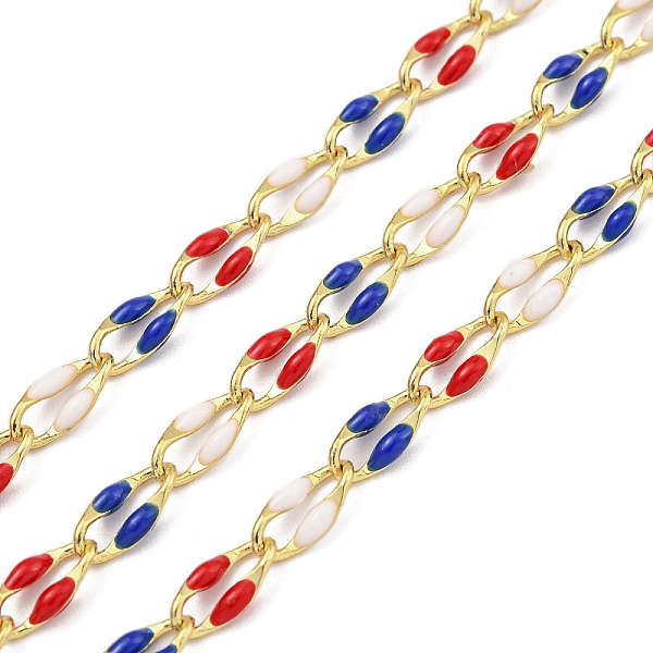 PandaHall Ion Plating(IP) Brass Dapped Chains, Cable Chains with Enamel, Real 18K Gold Plated, Soldered, with Spool, Flat Oval, Colorful...
PandaHall Ion Plating(IP) Brass Dapped Chains, Cable Chains with Enamel, Real 18K Gold Plated, Soldered, with Spool, Flat Oval, Colorful...