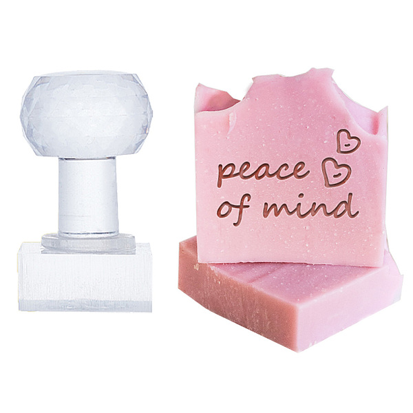 PandaHall Clear Acrylic Soap Stamps, DIY Soap Molds Supplies, Peace of Mind, Word, 51x19x37mm, Pattern: 34x23mm Acrylic Word Clear
PandaHall Clear Acrylic Soap Stamps, DIY Soap Molds Supplies, Peace of Mind, Word, 51x19x37mm, Pattern: 34x23mm Acrylic Word Clear