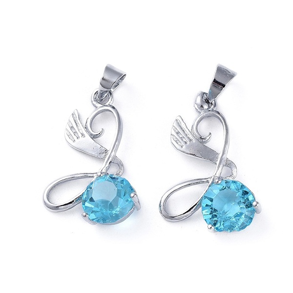 PandaHall Rhinestone Pendants, with Platinum Tone Brass Findings, Aquamarine, 22x14x5mm, Hole: 3.5x4mm Brass+Rhinestone Others Cyan
PandaHall Rhinestone Pendants, with Platinum Tone Brass Findings, Aquamarine, 22x14x5mm, Hole: 3.5x4mm Brass+Rhinestone Others Cyan