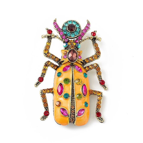 PandaHall Beetles Enamel Pin with Rhinestone, Antique Golden Alloy Badge for Backpack Clothes, Gold, 71.5x48x17mm, Pin: 0.8mm...
PandaHall Beetles Enamel Pin with Rhinestone, Antique Golden Alloy Badge for Backpack Clothes, Gold, 71.5x48x17mm, Pin: 0.8mm...