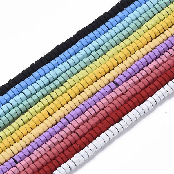 PandaHall Spray Painted Non-magnetic Synthetic Hematite Beads Strands, Hexagon, Mixed Color, 2x1mm, Hole: 0.8mm, about 330~335pcs/strand..., Multicolor
PandaHall Spray Painted Non-magnetic Synthetic Hematite Beads Strands, Hexagon, Mixed Color, 2x1mm, Hole: 0.8mm, about 330~335pcs/strand..., Multicolor