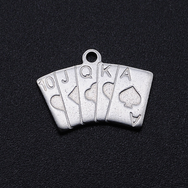 PandaHall 201 Stainless Steel Charms, A Deck of Playing Card, Stainless Steel Color, 13x18x1mm, Hole: 1.4mm 201 Stainless Steel Playing...
PandaHall 201 Stainless Steel Charms, A Deck of Playing Card, Stainless Steel Color, 13x18x1mm, Hole: 1.4mm 201 Stainless Steel Playing...