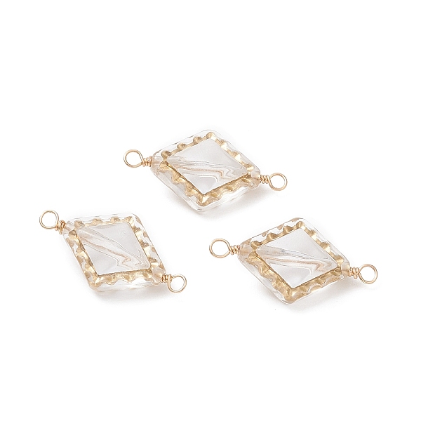 PandaHall Acrylic Links Connector, with Copper Wire, Diamond, Light Gold, 27x14x9mm, Hole: 2.3mm Acrylic Diamond
PandaHall Acrylic Links Connector, with Copper Wire, Diamond, Light Gold, 27x14x9mm, Hole: 2.3mm Acrylic Diamond