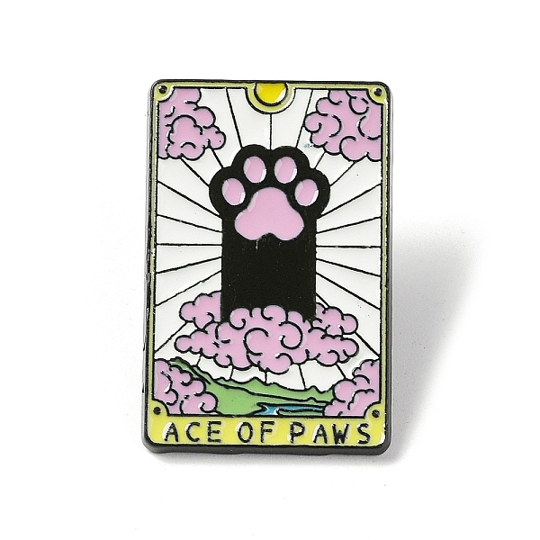 PandaHall Ace of Paws Tarot Card with Cat Enamel Pins, Black Alloy Badge for Women, Pearl Pink, 29x18.5x1.5mm Alloy+Enamel Tarot
PandaHall Ace of Paws Tarot Card with Cat Enamel Pins, Black Alloy Badge for Women, Pearl Pink, 29x18.5x1.5mm Alloy+Enamel Tarot