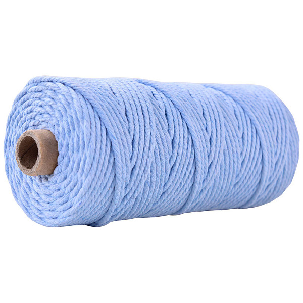 PandaHall Cotton String Threads for Crafts Knitting Making, Light Sky Blue, 3mm, about 109.36 Yards(100m)/Roll Cotton
PandaHall Cotton String Threads for Crafts Knitting Making, Light Sky Blue, 3mm, about 109.36 Yards(100m)/Roll Cotton