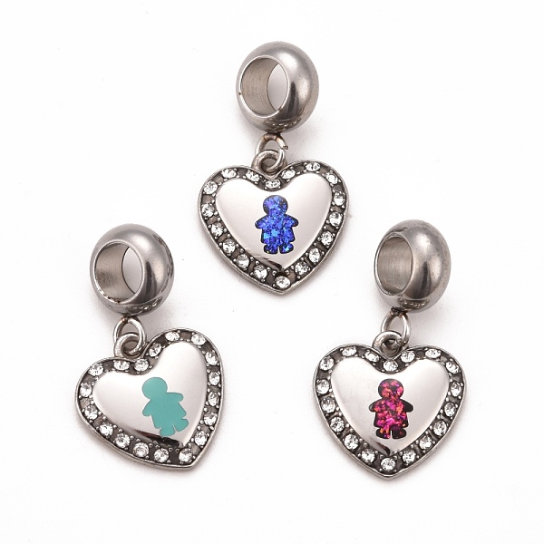PandaHall 304 Stainless Steel Crystal Rhinestone European Dangle Charms, Large Hole Pendants, with Enamel and Fluorescence Slice, Stainless..., Multicolor
PandaHall 304 Stainless Steel Crystal Rhinestone European Dangle Charms, Large Hole Pendants, with Enamel and Fluorescence Slice, Stainless..., Multicolor