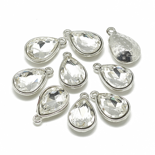 PandaHall Alloy Glass Pendants, Faceted, teardrop, Platinum, Clear, 19x12x6mm, Hole: 1.5mm Alloy+Glass Teardrop Clear
PandaHall Alloy Glass Pendants, Faceted, teardrop, Platinum, Clear, 19x12x6mm, Hole: 1.5mm Alloy+Glass Teardrop Clear