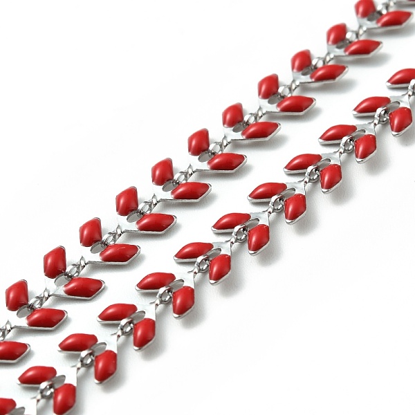 PandaHall 304 Stainless Steel Cobs Chains, with Enamel, Soldered, with Spool, Red, 6x1.5~2mm Stainless Steel+Enamel Red
PandaHall 304 Stainless Steel Cobs Chains, with Enamel, Soldered, with Spool, Red, 6x1.5~2mm Stainless Steel+Enamel Red