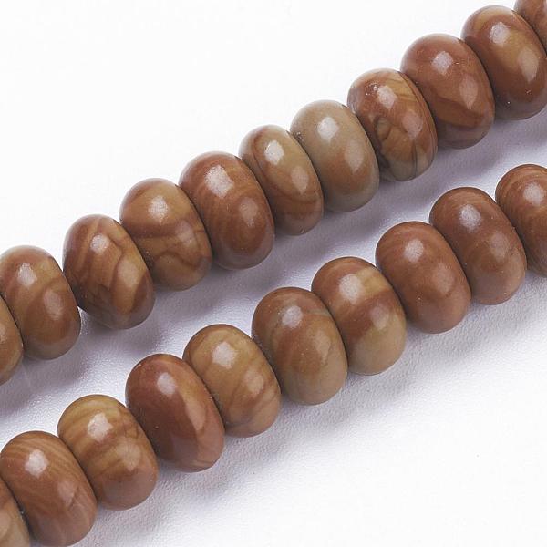 PandaHall Natural Wood Lace Stone Beads Strands, Rondelle, 8~8.5x4~5mm, Hole: 1mm, about 78~79pcs/strand, 15.3 inch(39cm) Wood Lace Stone..., Orange
PandaHall Natural Wood Lace Stone Beads Strands, Rondelle, 8~8.5x4~5mm, Hole: 1mm, about 78~79pcs/strand, 15.3 inch(39cm) Wood Lace Stone..., Orange
