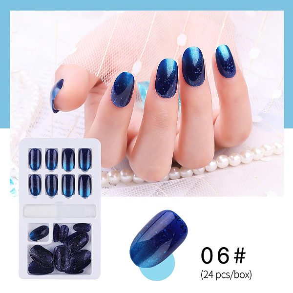 PandaHall Nail Art Sets, with 24pc PVC False Nail Tips, 24pc Double Side Adhesive Glue Sticky Tape and 1pc Nail Glue, Dark Blue, 11.4x6.8cm...
PandaHall Nail Art Sets, with 24pc PVC False Nail Tips, 24pc Double Side Adhesive Glue Sticky Tape and 1pc Nail Glue, Dark Blue, 11.4x6.8cm...