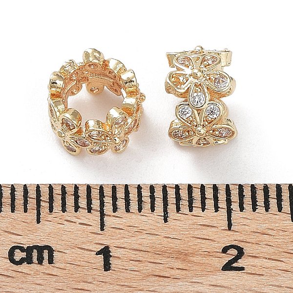 PandaHall Rack Plating Brass Micro Pave Clear Cubic Zirconia European Beads, Long-Lasting Plated, Cadmium Free & Lead Free, Large Hole Beads...
PandaHall Rack Plating Brass Micro Pave Clear Cubic Zirconia European Beads, Long-Lasting Plated, Cadmium Free & Lead Free, Large Hole Beads...