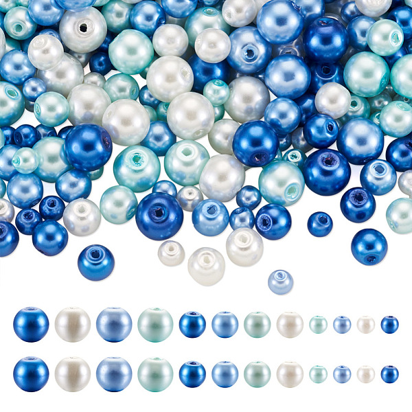 PandaHall Cheriswelry 12 Strands 12 Style Baking Painted Pearlized Glass Pearl Round Bead Strands, Mixed Color, 1 strand/style Glass Round..., Multicolor
PandaHall Cheriswelry 12 Strands 12 Style Baking Painted Pearlized Glass Pearl Round Bead Strands, Mixed Color, 1 strand/style Glass Round..., Multicolor