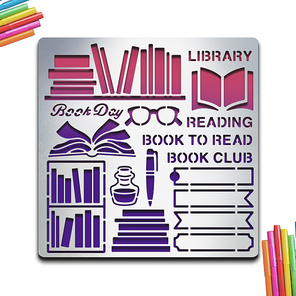 PandaHall MAYJOYDIY Book Metal Stencil Book Metal Journal Stencils Library Reading Book to Read Book Club 6×6inch DIY Template for Diary...
PandaHall MAYJOYDIY Book Metal Stencil Book Metal Journal Stencils Library Reading Book to Read Book Club 6×6inch DIY Template for Diary...