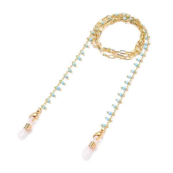 PandaHall Eyeglasses Chains, Neck Strap for Eyeglasses, with Glass Beads, Brass Paperclip Chains, 304 Stainless Steel Lobster Claw Clasps...
PandaHall Eyeglasses Chains, Neck Strap for Eyeglasses, with Glass Beads, Brass Paperclip Chains, 304 Stainless Steel Lobster Claw Clasps...