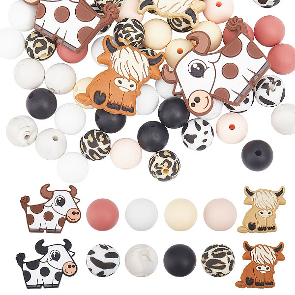 PandaHall CHGCRAFT 72pcs 12 style Food Grade Silicone Beads, Chewing Beads For Teethers, DIY Nursing Necklaces Making, Mixed Shapes, Mixed..., Multicolor
PandaHall CHGCRAFT 72pcs 12 style Food Grade Silicone Beads, Chewing Beads For Teethers, DIY Nursing Necklaces Making, Mixed Shapes, Mixed..., Multicolor