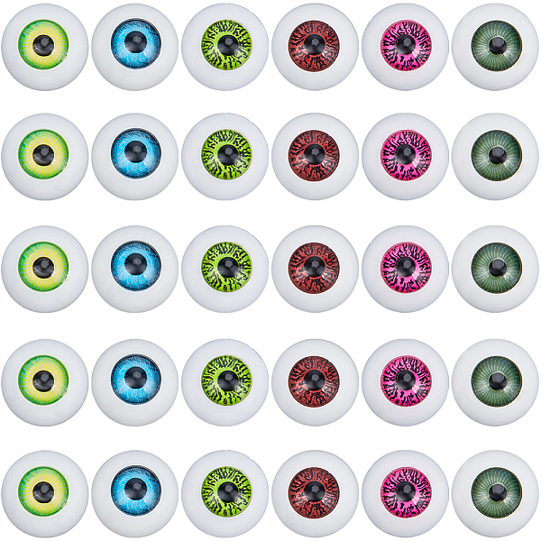 PandaHall Gorgecraft 36pcs 6 colors Half Round Acrylic Craft Eyes, Doll Making Accessories, Mixed Color, 16x8.6mm, 6pcs/color Acrylic Half..., Multicolor
PandaHall Gorgecraft 36pcs 6 colors Half Round Acrylic Craft Eyes, Doll Making Accessories, Mixed Color, 16x8.6mm, 6pcs/color Acrylic Half..., Multicolor