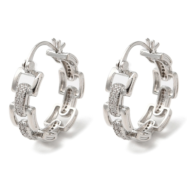 PandaHall Hollow Rectangle Rack Plating Brass Micro Pave Cubic Zirconia Hoop Earrings, Lead Free & Cadmium Free, Platinum, 27x25x7mm Cubic..., Clear
PandaHall Hollow Rectangle Rack Plating Brass Micro Pave Cubic Zirconia Hoop Earrings, Lead Free & Cadmium Free, Platinum, 27x25x7mm Cubic..., Clear