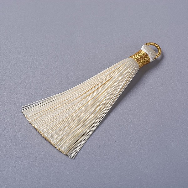 PandaHall Polyester Tassel Pendants, Antique White, 80~83x7~8mm, Hole: 5~7mm Polyester Orange
PandaHall Polyester Tassel Pendants, Antique White, 80~83x7~8mm, Hole: 5~7mm Polyester Orange