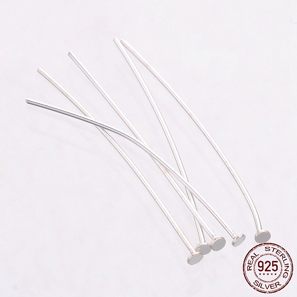 PandaHall 925 Sterling Silver Flat Head Pins, Silver, 24~25x0.5mm, Head: 1.5mm, about 344pcs/20g Sterling Silver
PandaHall 925 Sterling Silver Flat Head Pins, Silver, 24~25x0.5mm, Head: 1.5mm, about 344pcs/20g Sterling Silver