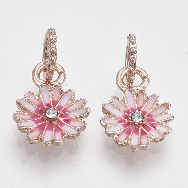 PandaHall Alloy European Dangle Charms, with Crystal Rhinestone and Enamel, Large Hole Pendants, Flower, Rose Gold, 22mm, Hole: 5mm, Flower..., Clear
PandaHall Alloy European Dangle Charms, with Crystal Rhinestone and Enamel, Large Hole Pendants, Flower, Rose Gold, 22mm, Hole: 5mm, Flower..., Clear