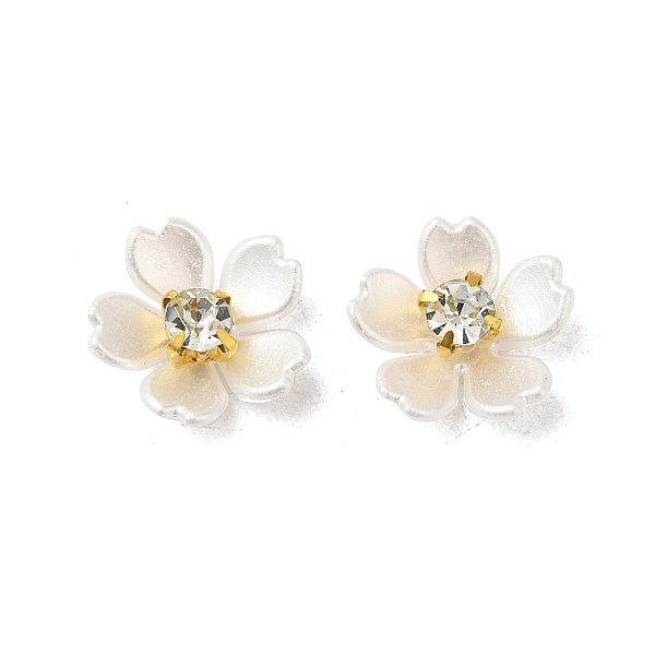 PandaHall Brass Cabochons, Brass with Clear Cubic Zirconia Finding, Flower, White, 14x15x5.5mm Plastic Flower White
PandaHall Brass Cabochons, Brass with Clear Cubic Zirconia Finding, Flower, White, 14x15x5.5mm Plastic Flower White