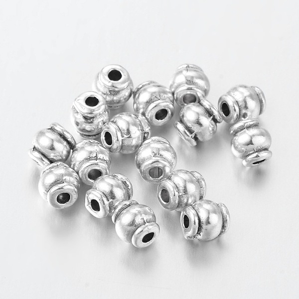 PandaHall Tibetan Style Alloy Spacer Beads, Lead Free & Cadmium Free, Barrel, Antique Silver, about 4.5mm long, Hole: about 1mm Alloy Barrel
PandaHall Tibetan Style Alloy Spacer Beads, Lead Free & Cadmium Free, Barrel, Antique Silver, about 4.5mm long, Hole: about 1mm Alloy Barrel