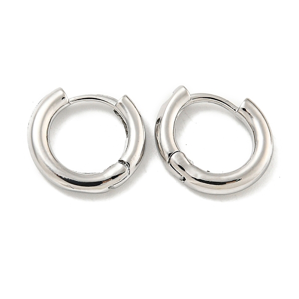 PandaHall Brass Hoop Earrings, Round, Real Platinum Plated, 12x2mm Brass Round
PandaHall Brass Hoop Earrings, Round, Real Platinum Plated, 12x2mm Brass Round
