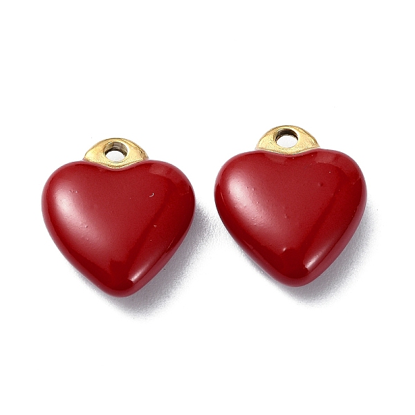 PandaHall Ion Plating(IP) Real 18K Gold Plated 304 Stainless Steel Pendants, with Enamel, Heart Charms, Dark Red, 12x10.5x5mm, Hole: 1.2mm...
PandaHall Ion Plating(IP) Real 18K Gold Plated 304 Stainless Steel Pendants, with Enamel, Heart Charms, Dark Red, 12x10.5x5mm, Hole: 1.2mm...